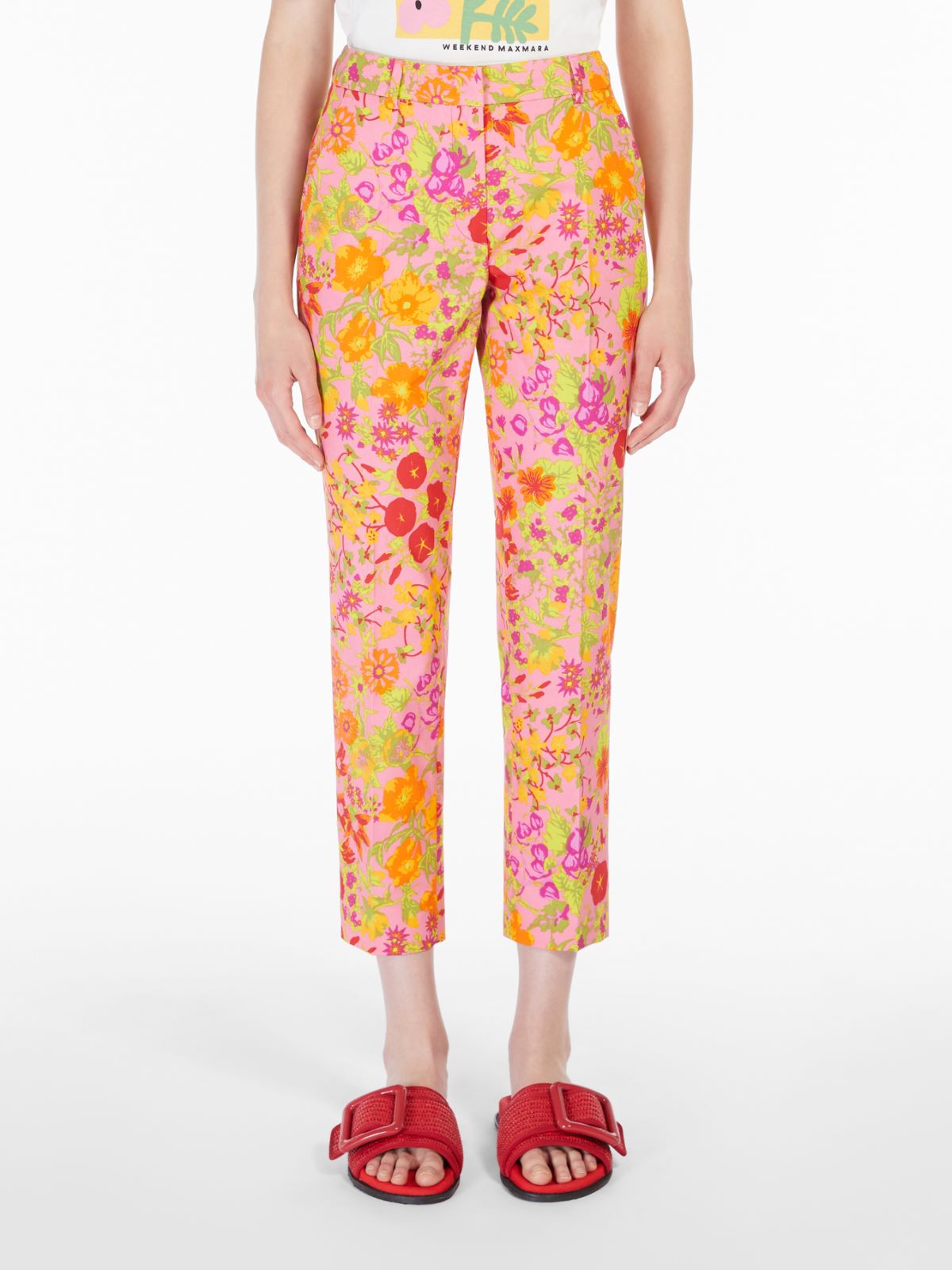Cotton faille trousers Weekend Maxmara Cotton faille trousers Weekend Maxmara