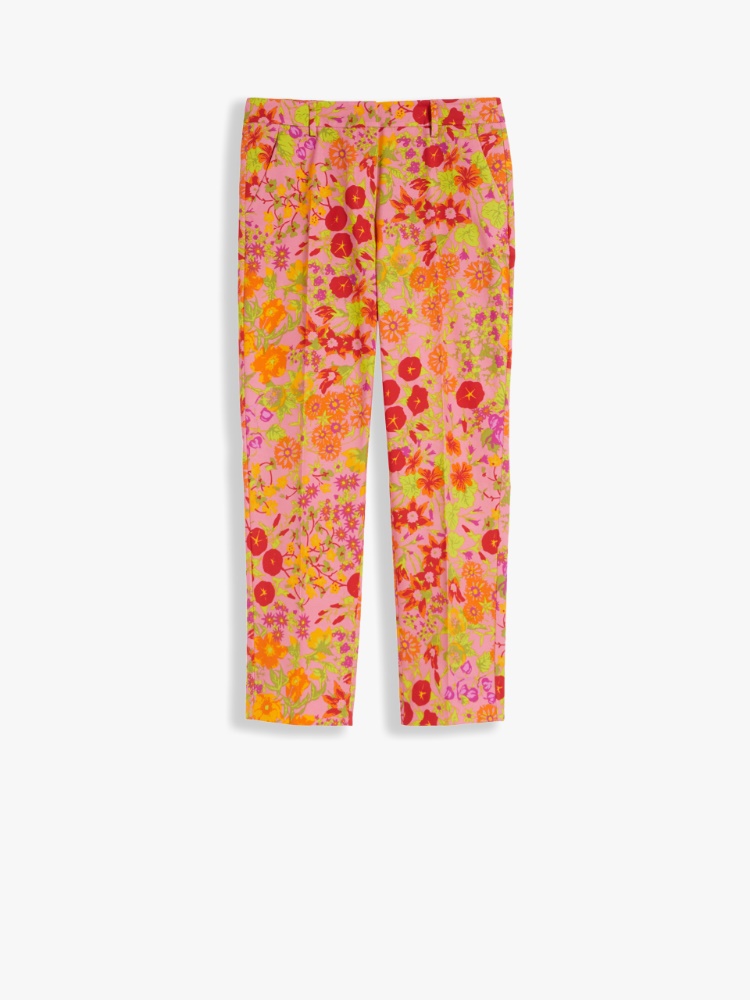 Cotton faille trousers, pink - Weekend Max Mara
