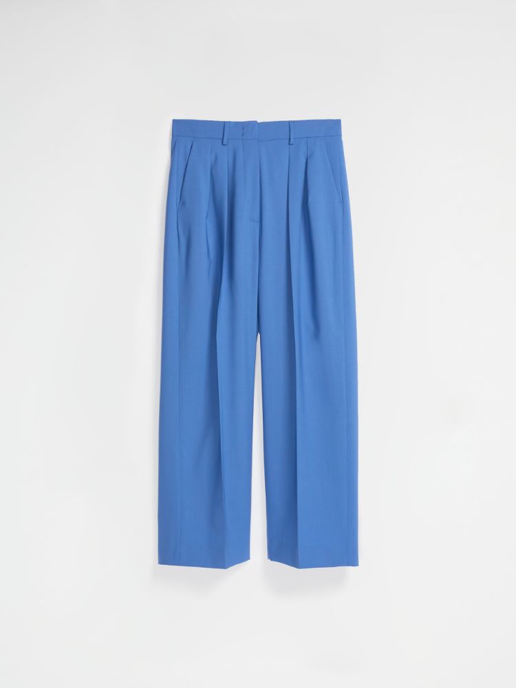 Woollen cloth trousers, cornflower blue - Weekend Max Mara
