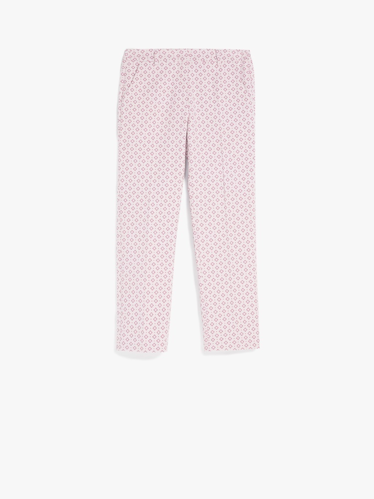 Cotton-blend trousers, quartz - Weekend Max Mara