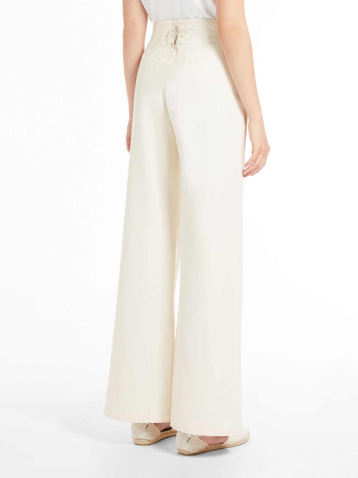 Cotton and linen trousers Weekend Maxmara