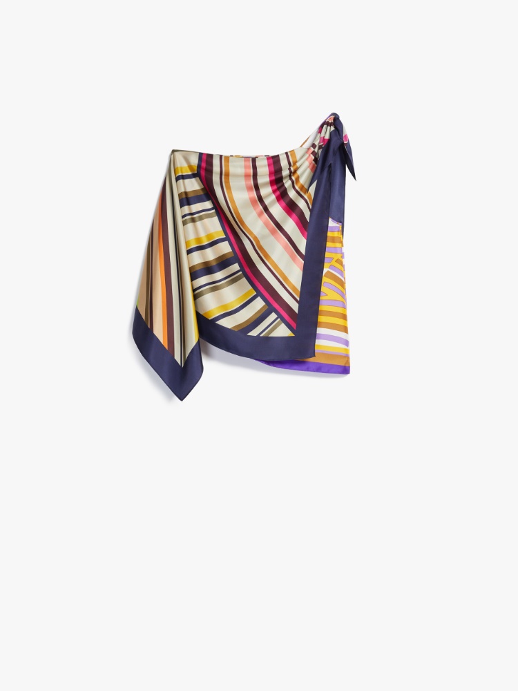 Silk twill top, navy - Weekend Max Mara