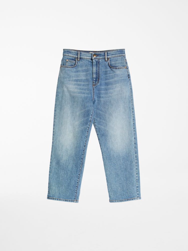 Carrot-fit denim jeans, navy - Weekend Max Mara