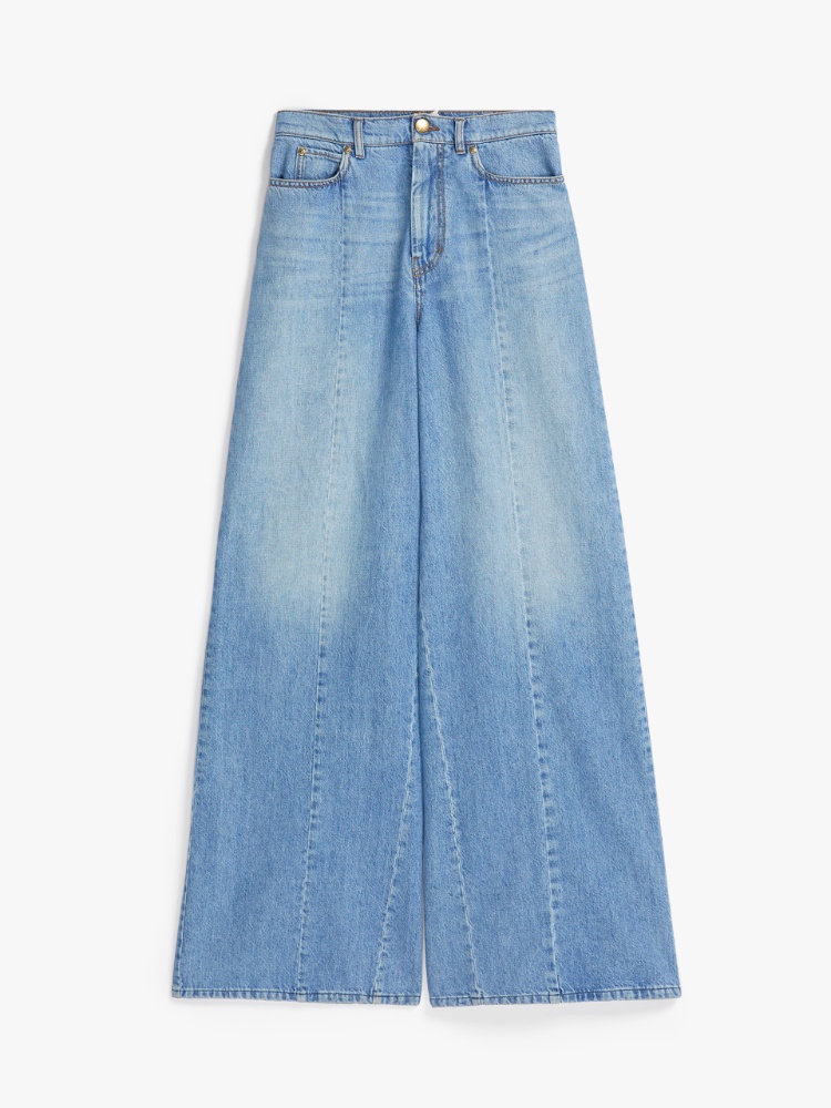 Wide-fit denim jeans, navy - Weekend Max Mara