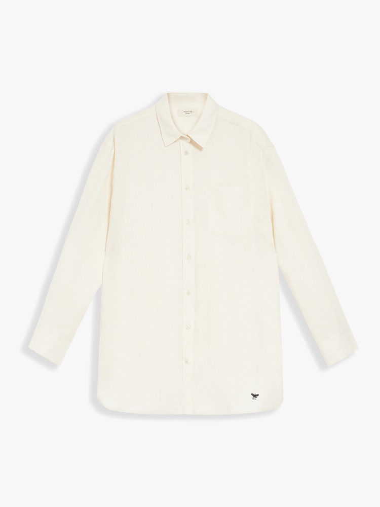 Linen canvas shirt , ivory - Weekend Max Mara