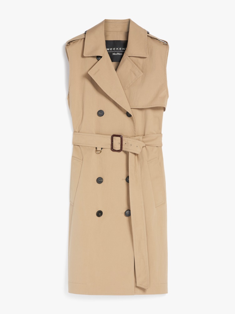 Twill dress, beige - Weekend Max Mara