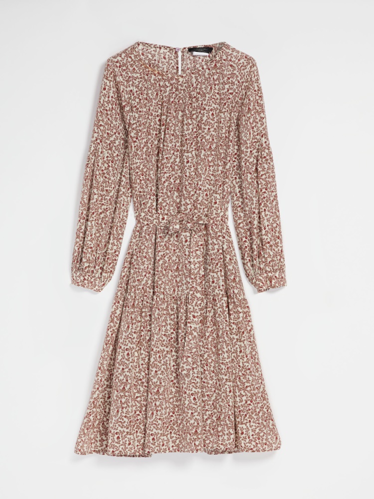 Silk crepe de chine dress, quartz - Weekend Max Mara