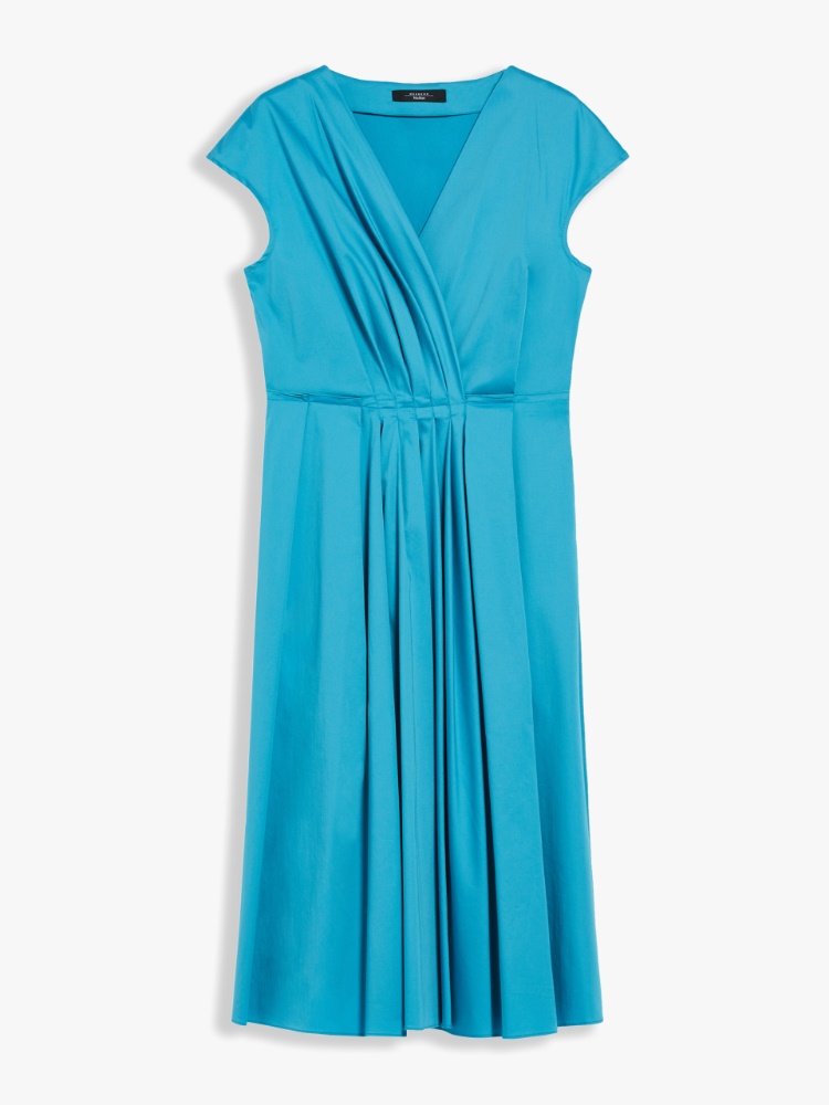Sateen dress, turquoise - Weekend Max Mara