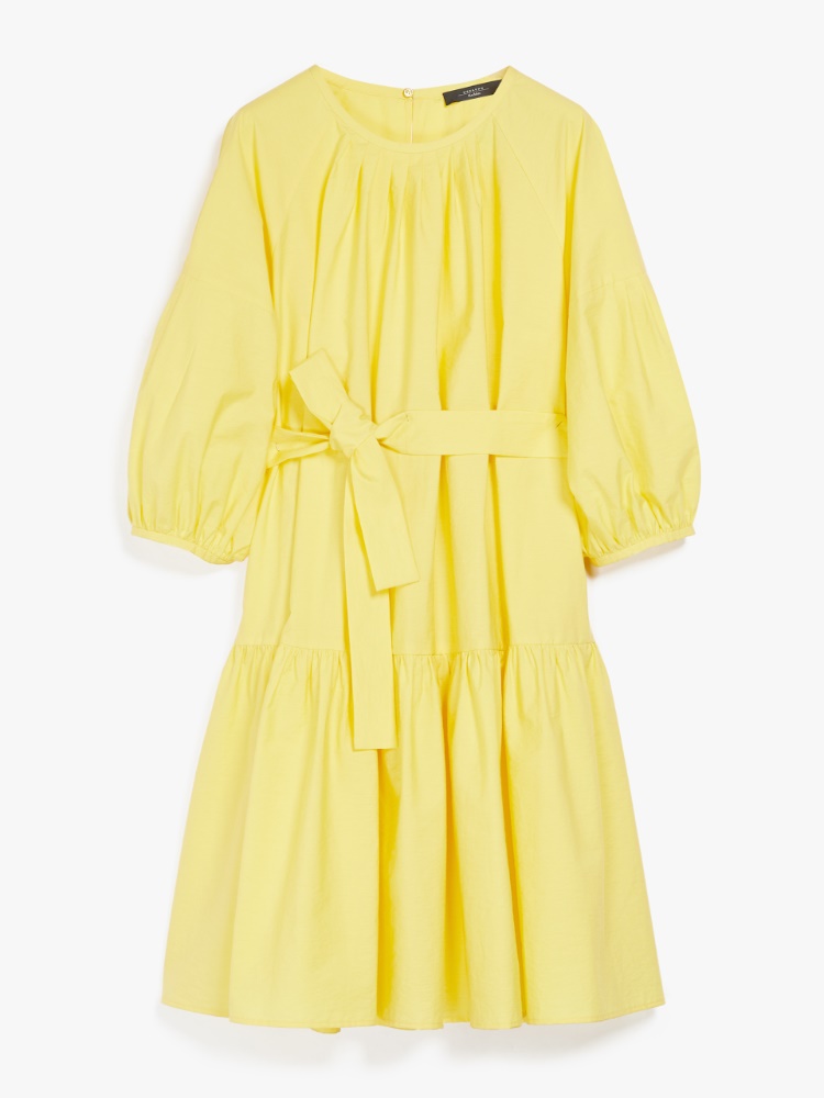 Cotton canvas dress , lemon - Weekend Max Mara