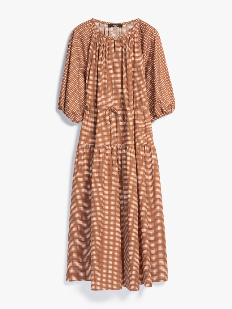 Cotton poplin dress, tobacco - Weekend Max Mara