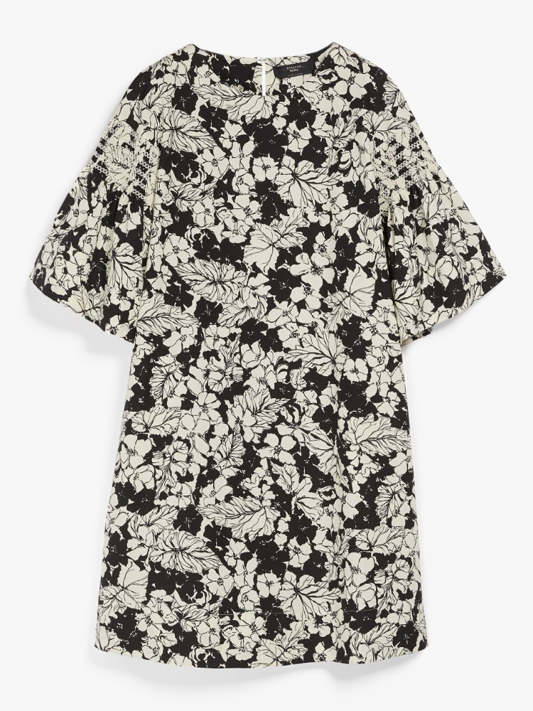 Cotton poplin dress, black - Weekend Max Mara