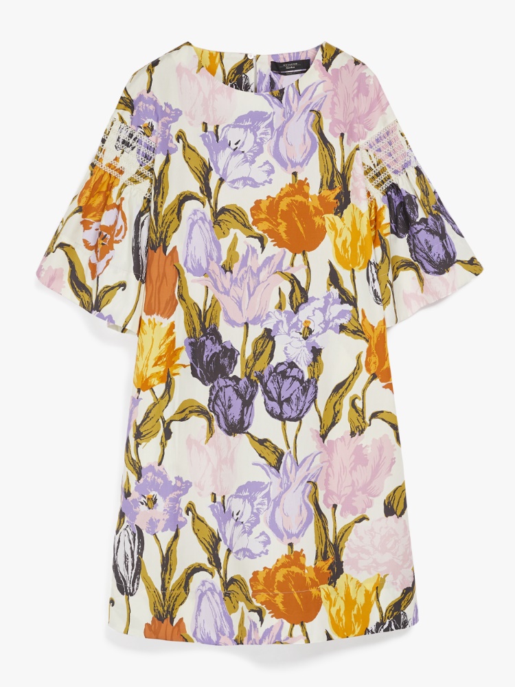 Cotton poplin dress, lilac - Weekend Max Mara