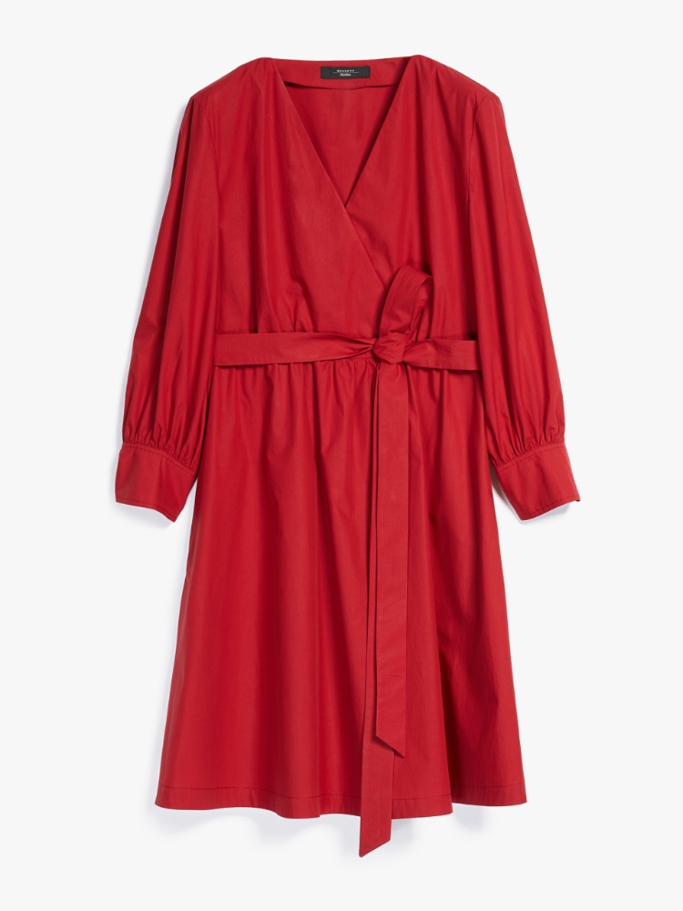 Cotton poplin dress, cherry - Weekend Max Mara