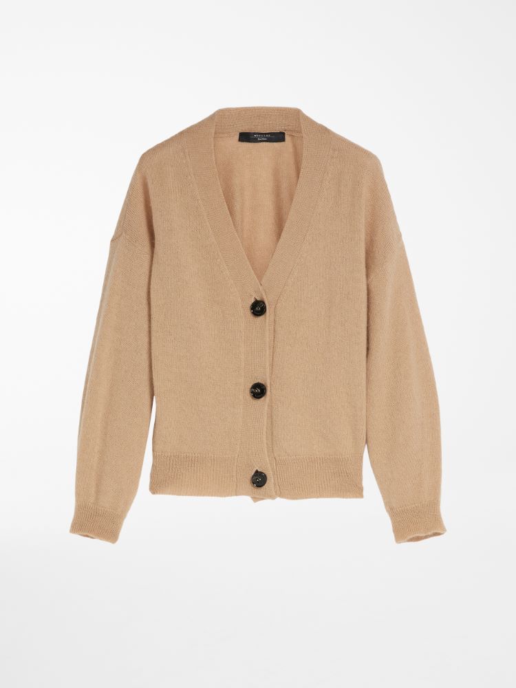 Mohair-blend cardigan, honey - Weekend Max Mara