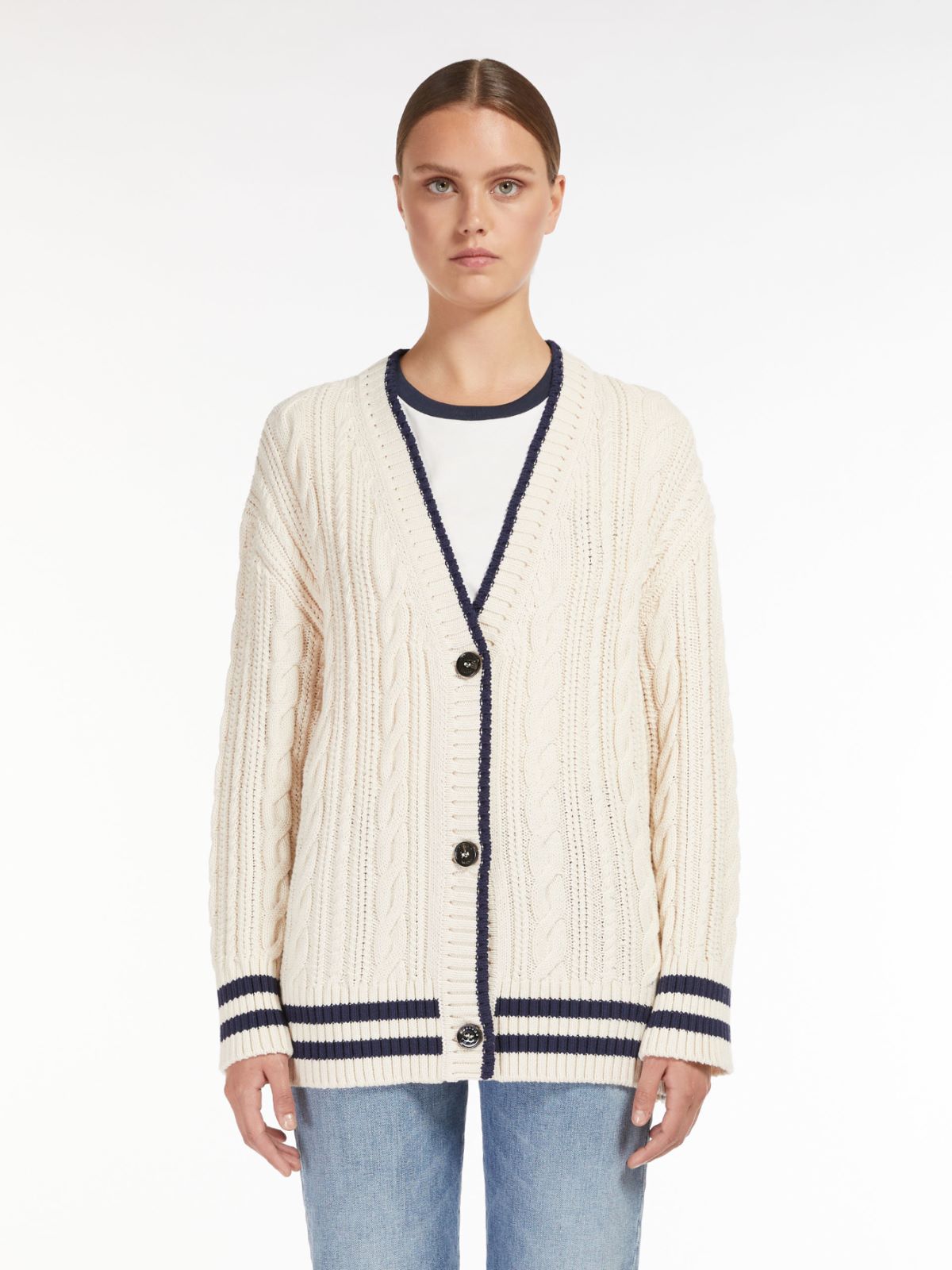 Cotton-blend cardigan Weekend Maxmara Cotton-blend cardigan Weekend Maxmara