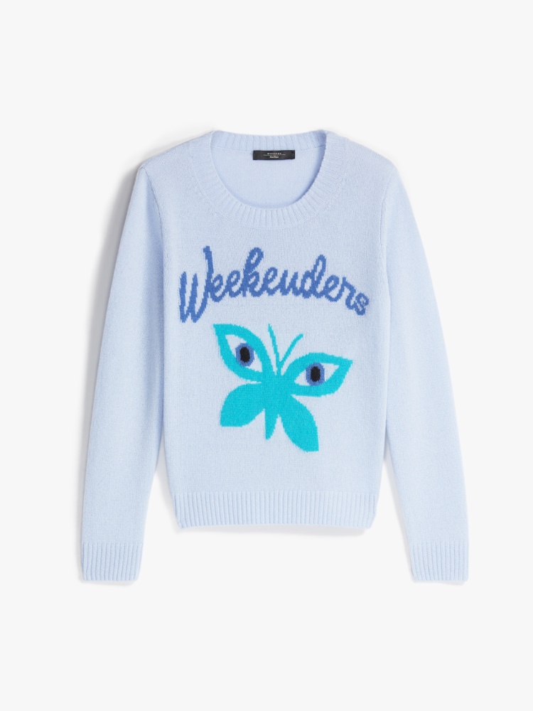 Cashmere sweater, light blue - Weekend Max Mara