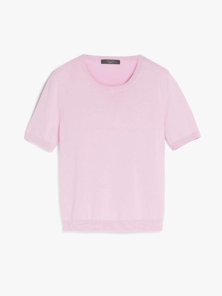 Silk and cotton sweater, quartz - Weekend Max Mara