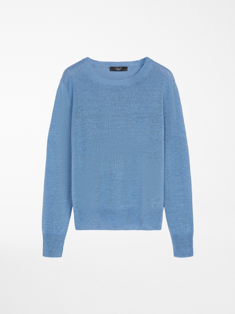 Linen yarn sweater, light blue - Weekend Max Mara