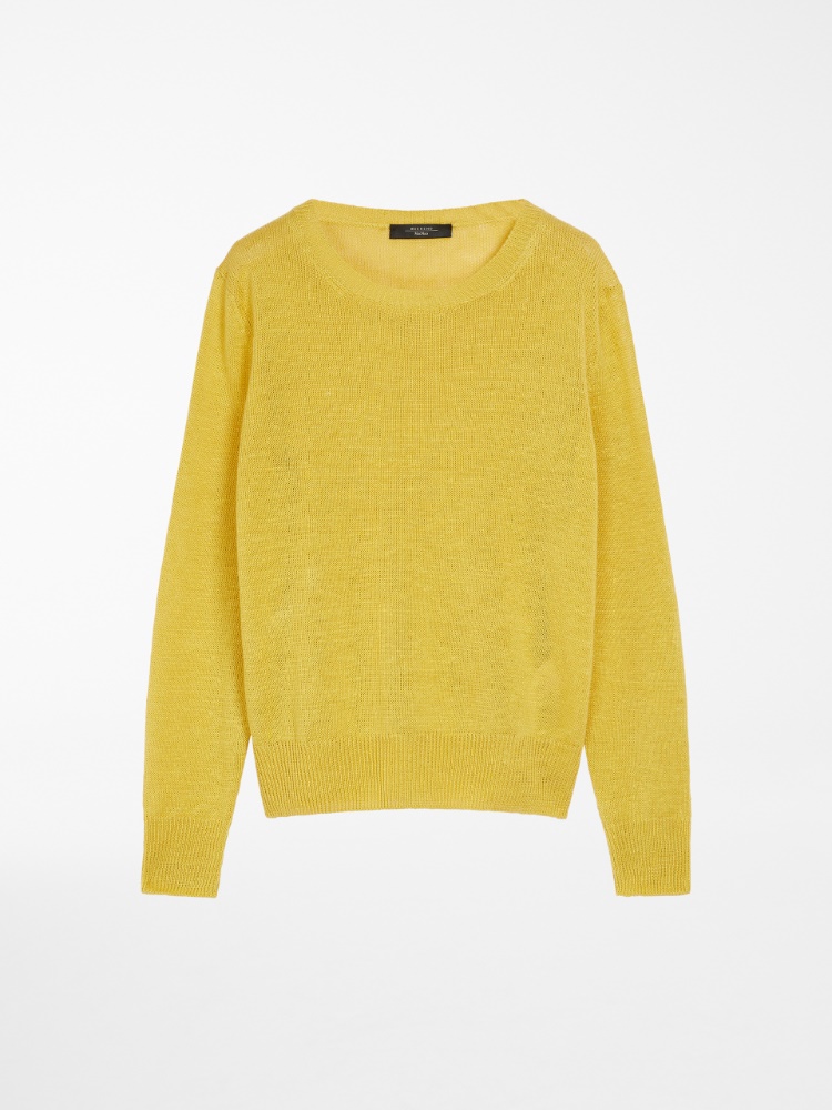 Linen yarn sweater, lemon - Weekend Max Mara