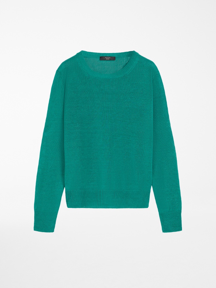Linen yarn sweater, green - Weekend Max Mara