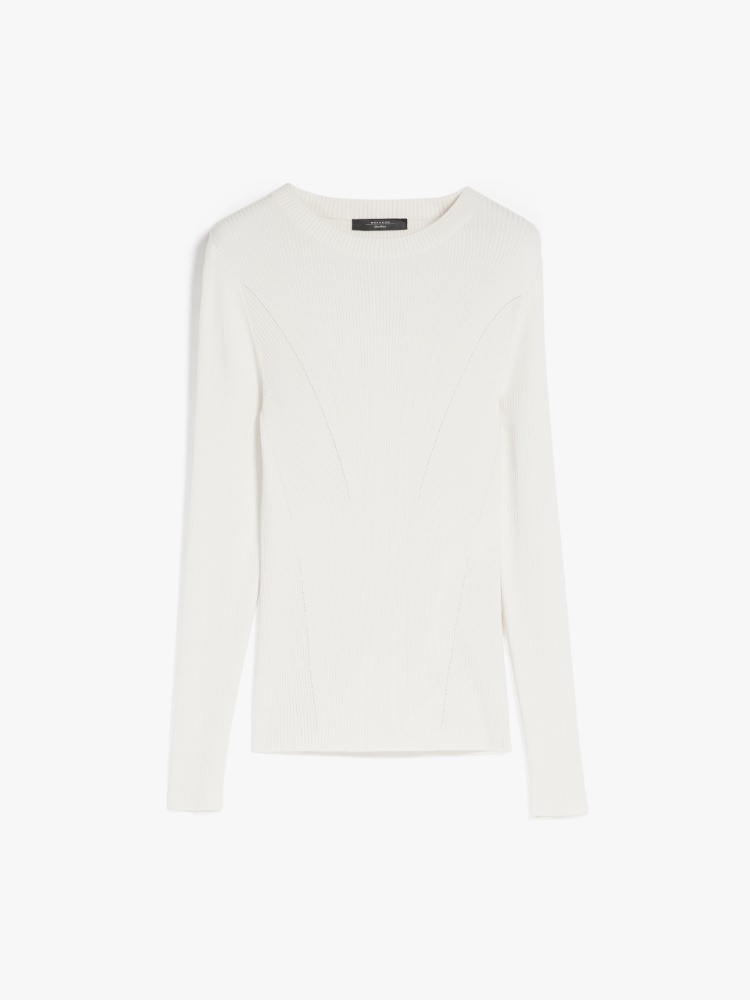 Viscose sweater, white - Weekend Max Mara
