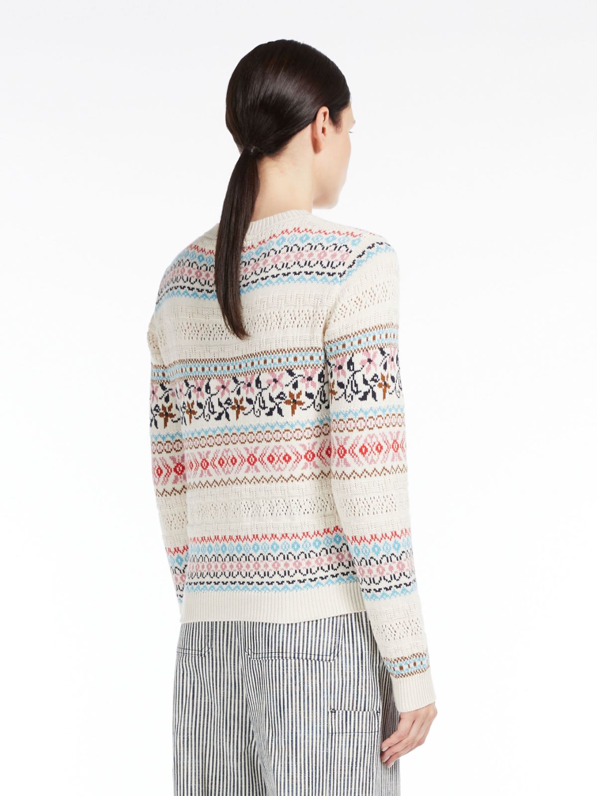 Jacquard-knit cotton sweater Weekend Maxmara