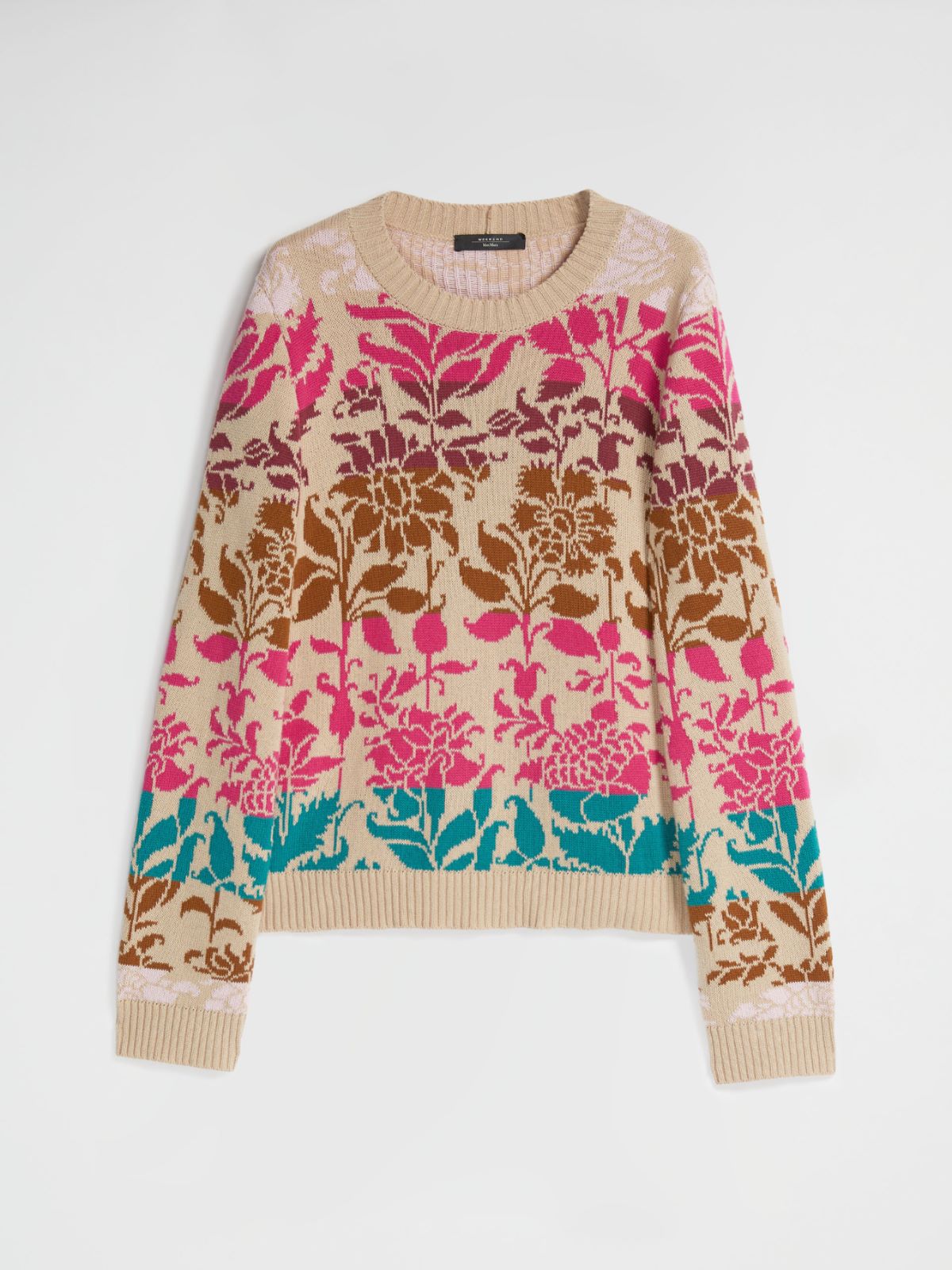 Jacquard-knit cotton sweater Weekend Maxmara Jacquard-knit cotton sweater Weekend Maxmara