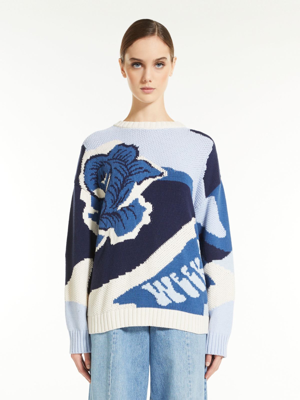 Cotton-blend cordonnet sweater Weekend Maxmara