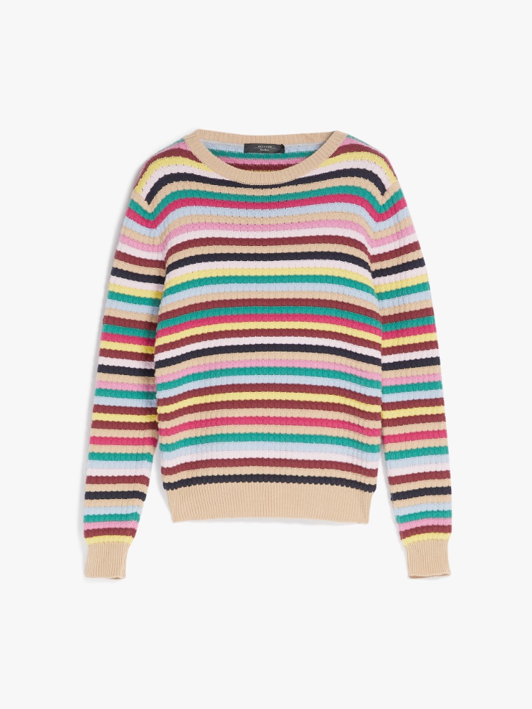Cotton cordonnet sweater, multicolour - Weekend Max Mara