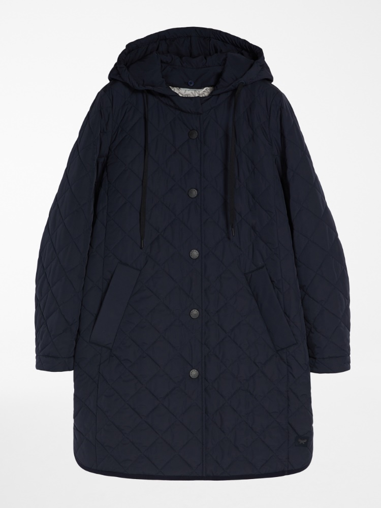 Water-repellent down jacket, navy - Weekend Max Mara