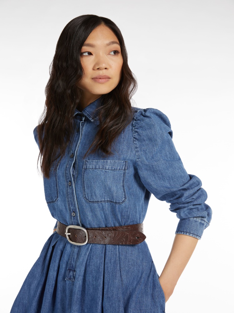 Leather belt, dark bown - Weekend Max Mara
