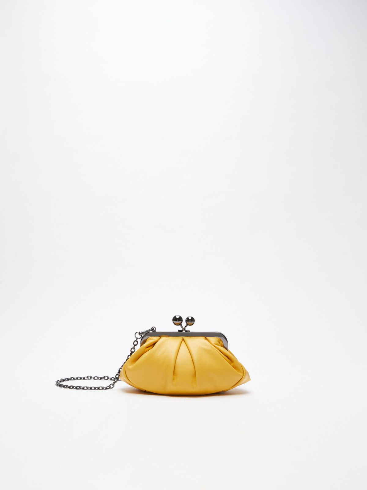 Small nappa leather Pasticcino Bag, bright yellow - Weekend Max Mara