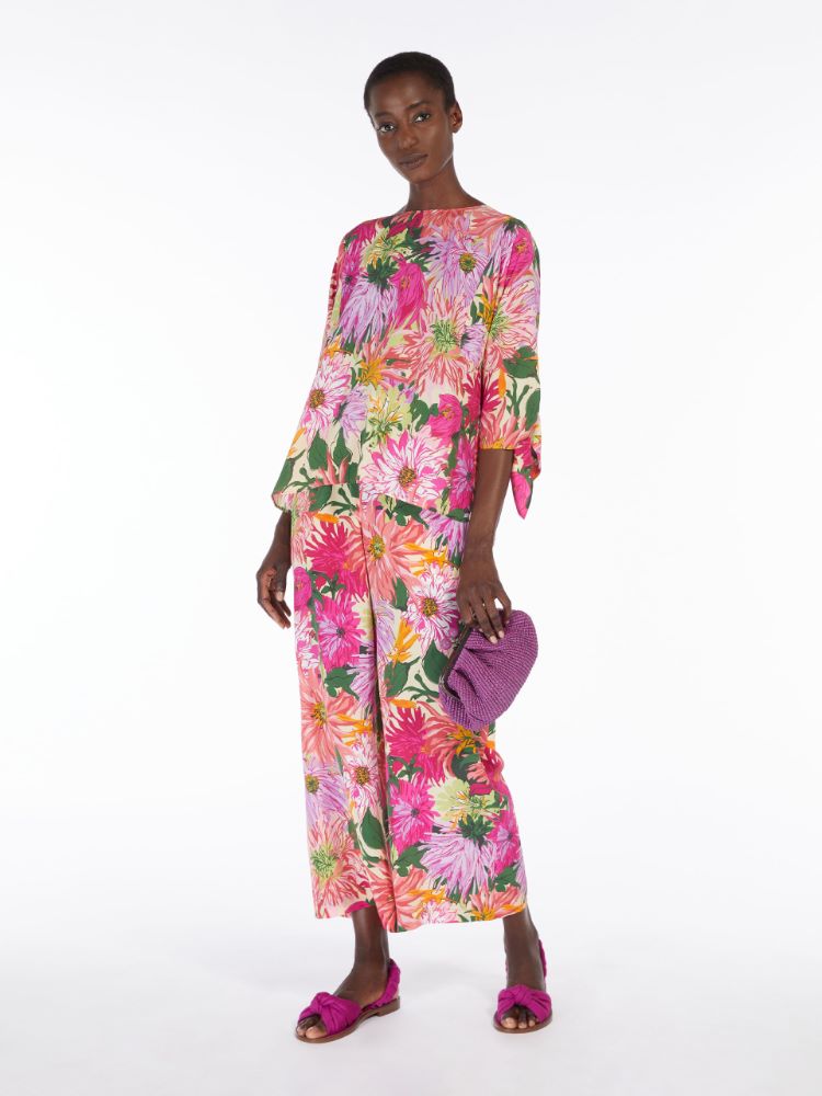 Small raffia Pasticcino Bag, fuchsia - Weekend Max Mara