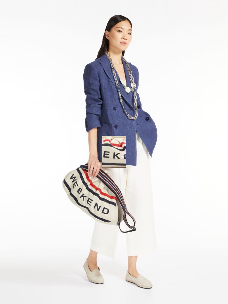 Large cotton Pasticcino Bag, multicolour - Weekend Max Mara