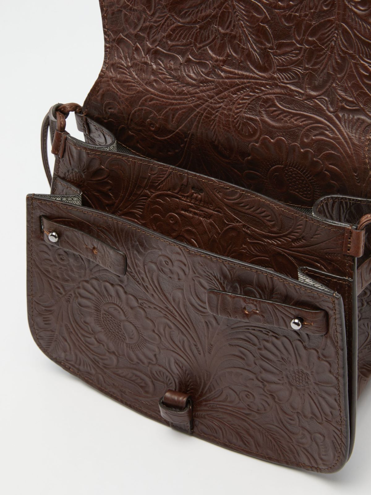 Crossbody bag in floral-printed leather Weekend Maxmara