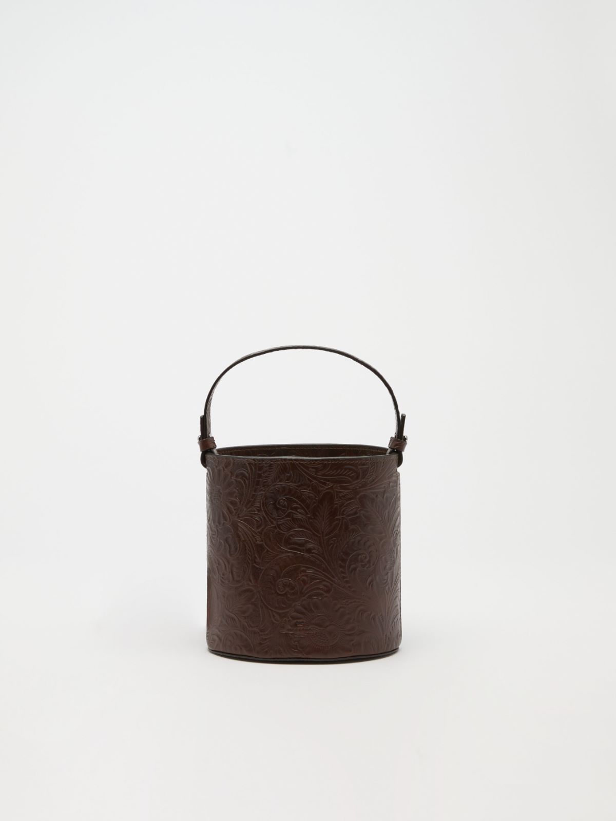 Bucket bag in floral-printed leather Weekend Maxmara