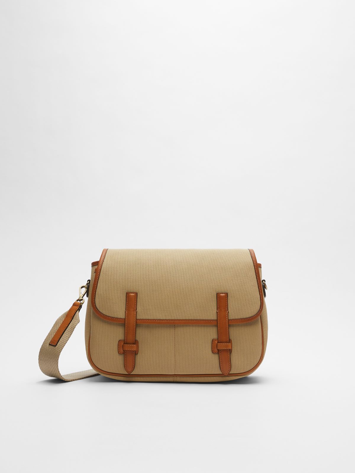 Canvas and leather shoulder bag Weekend Maxmara