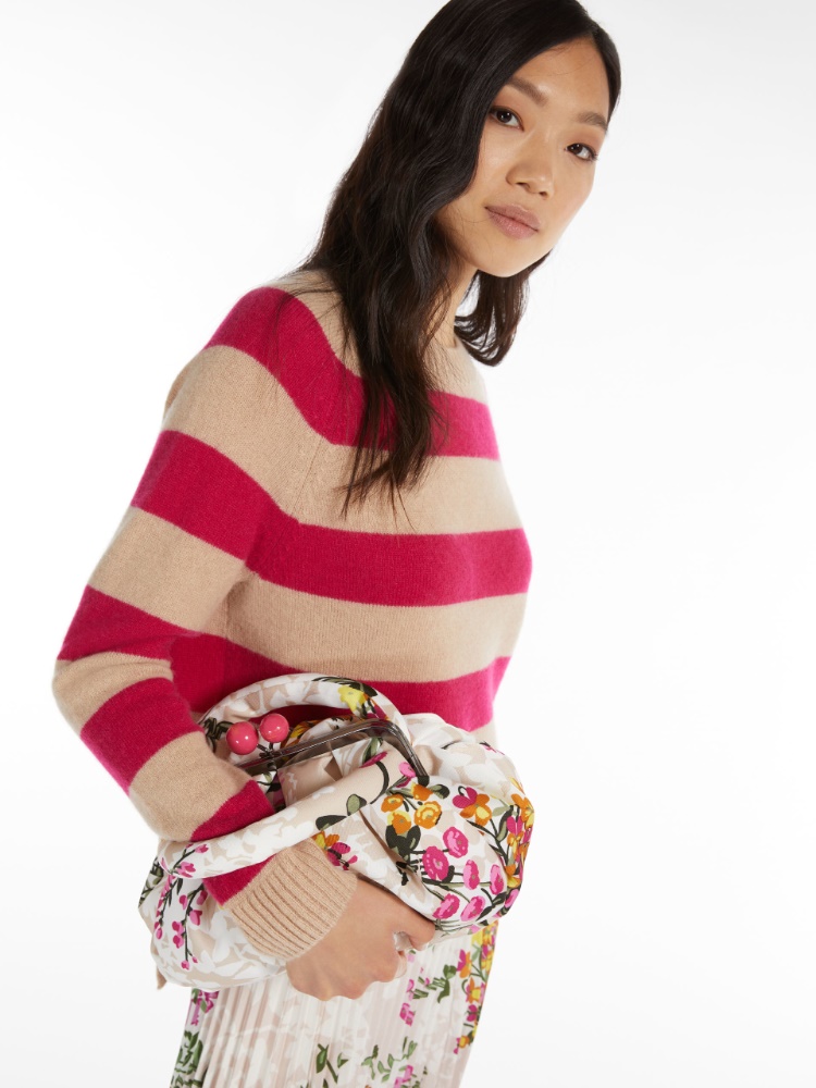 Medium technical twill Pasticcino Bag, pink - Weekend Max Mara