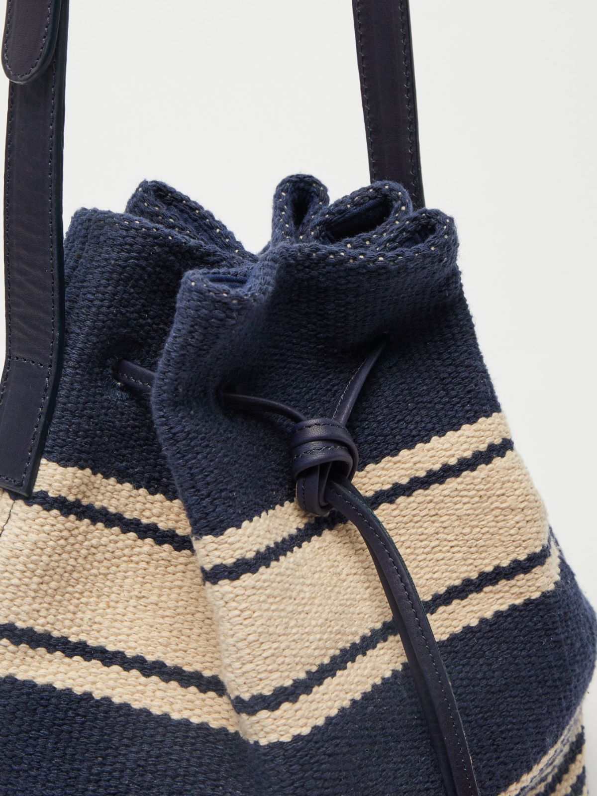 Striped cotton bucket bag Weekend Maxmara Striped cotton bucket bag Weekend Maxmara