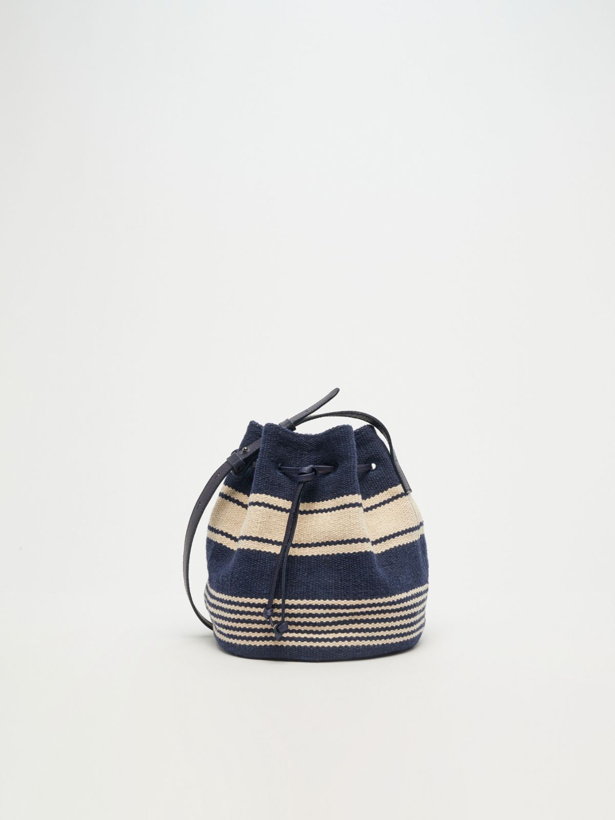 Striped cotton bucket bag Weekend Maxmara