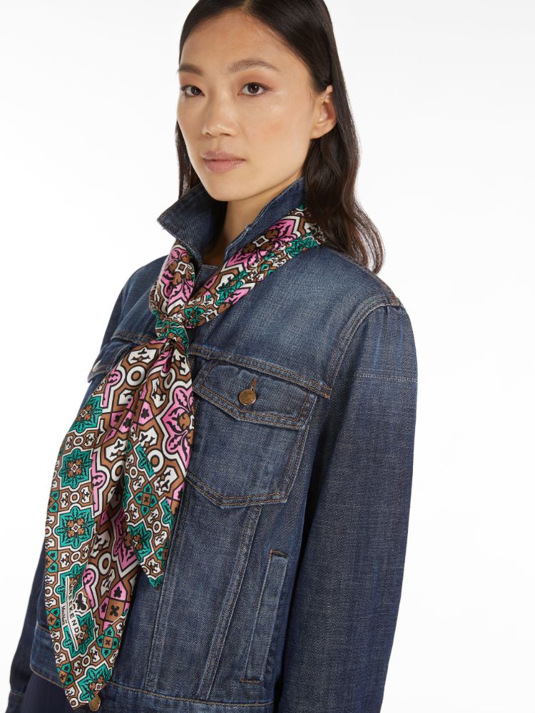 Silk twill yoke, green - Weekend Max Mara