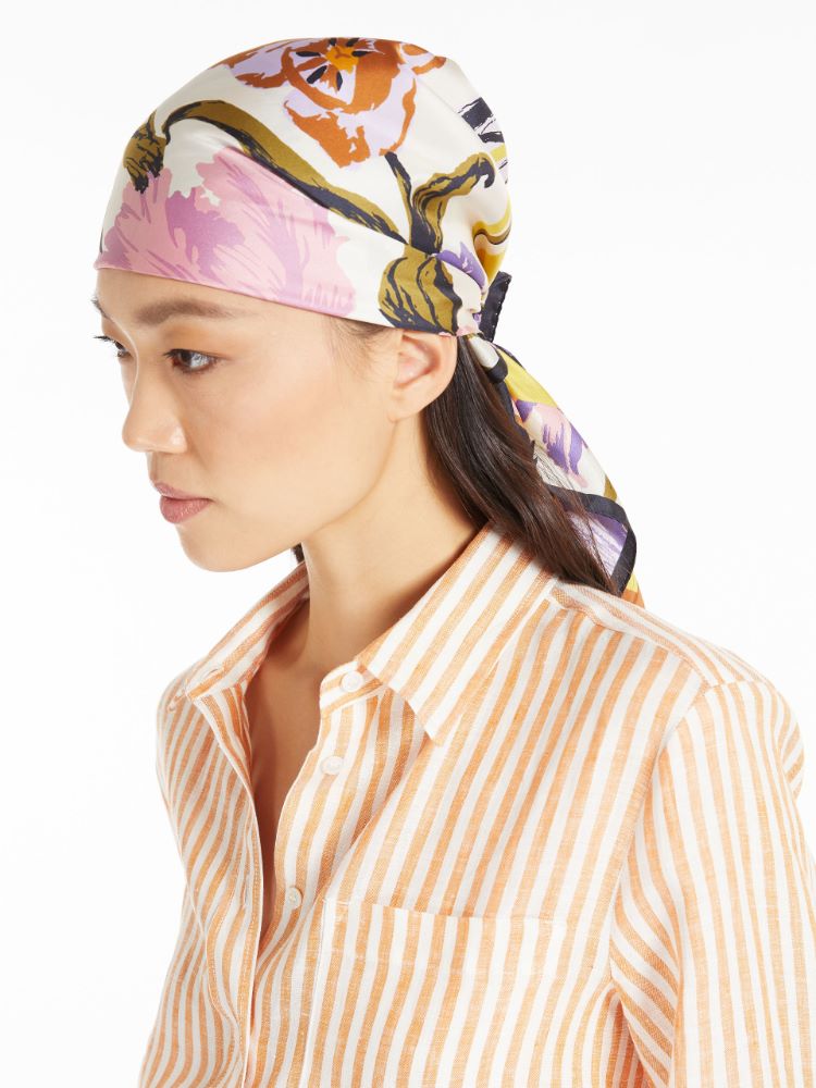 Silk bandana, pearl grey - Weekend Max Mara