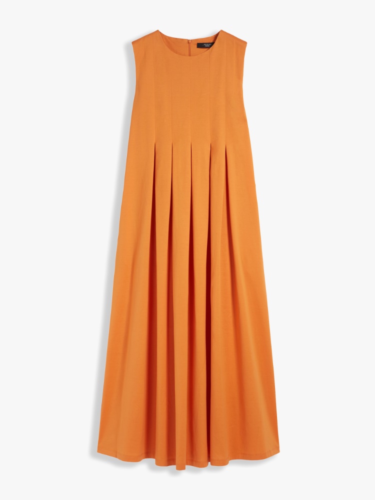 Cotton jersey dress, orange - Weekend Max Mara