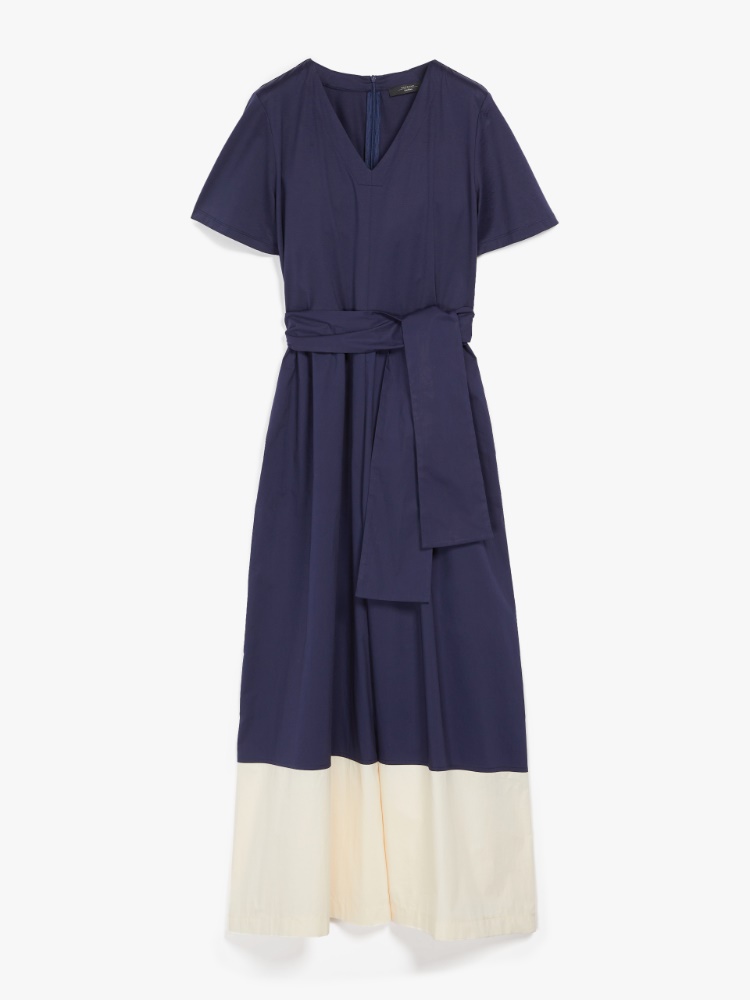 Cotton jersey jumpsuit, navy - Weekend Max Mara