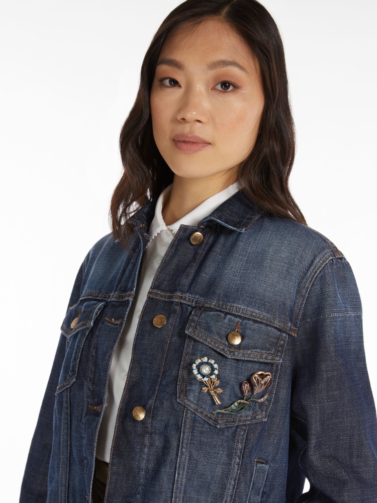 Metallic brooch, light blue - Weekend Max Mara