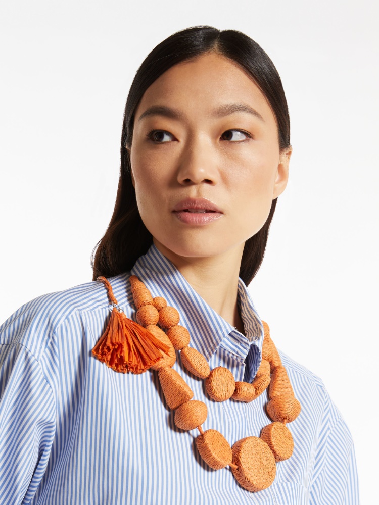 Raffia necklace, peach - Weekend Max Mara