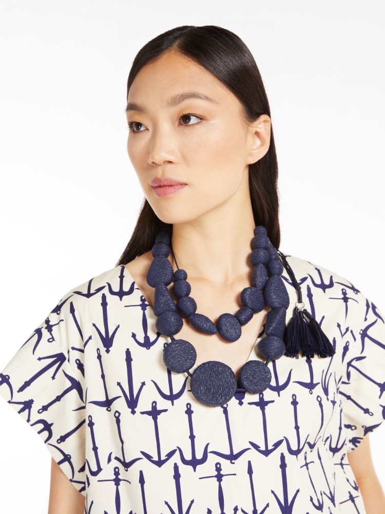 Raffia necklace, ultramarine - Weekend Max Mara