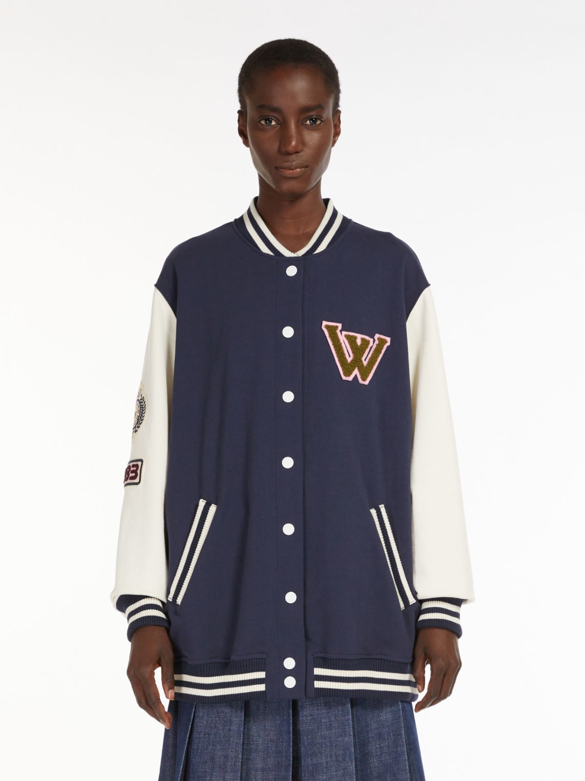 Cotton jersey bomber jacket Weekend Maxmara Cotton jersey bomber jacket Weekend Maxmara