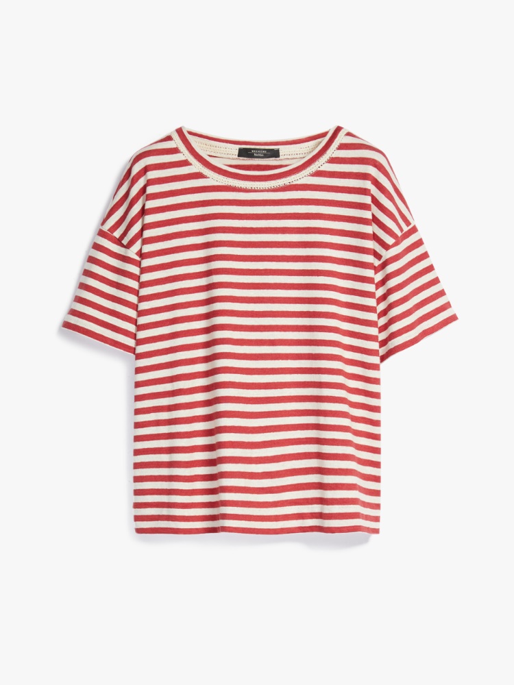 Linen jersey blouse , cherry - Weekend Max Mara