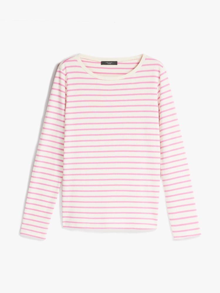 Cotton jersey T-shirt, peony - Weekend Max Mara